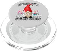 Funny Cat Dad GNOME Graphic For Fathers Day Best Cat Grandpa PopSockets PopGrip para MagSafe