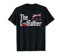 Funny Cat Dad Parody Cat Father Feline Lover Camiseta