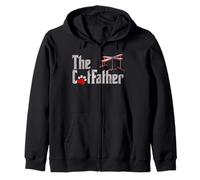 Funny Cat Dad Parody Cat Father Feline Lover Sudadera con Capucha