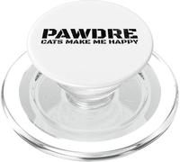 Funny Cat Dad, PAWDRE, Cats Make Me Happy, Cat Father PopSockets PopGrip para MagSafe