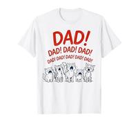 Funny Cat Dad Yelling Cats Father's Day Camiseta