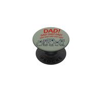 Funny Cat Dad Yelling Cats Father's Day PopSockets PopGrip Adhesivo
