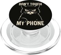 Funny Cat Don't Touch My Phone PopSockets PopGrip para MagSafe