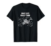 Funny Cat Física Humor Lo Que los Gatos Realmente piensan Ecuación Camiseta