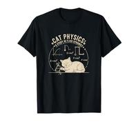 Funny Cat Física Humor Lo Que los Gatos Realmente piensan Fórmula Camiseta
