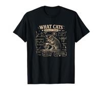 Funny Cat Física Humor Lo Que los Gatos Realmente piensan Fórmula Camiseta