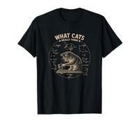 Funny Cat Física Humor Lo Que los Gatos Realmente piensan Ingeniería Camiseta