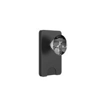 Funny Cat Flipping Off Middle Finger On Security Camera PopSockets PopWallet para MagSafe