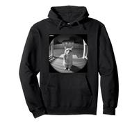 Funny Cat Flipping Off Middle Finger On Security Camera Sudadera con Capucha