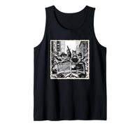 Funny Cat Gang Vintage & Cool Gangster Cats, Foto de Gato Camiseta sin Mangas