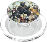 Funny Cat Gen Z Retro Hip Hop Meme PopSockets PopGrip para MagSafe