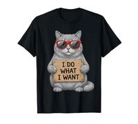 Funny Cat: Hago lo Que Quiero, Amantes de los Gatos Camiseta