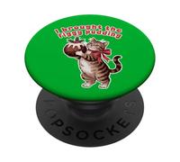 Funny Cat I Bring The Figgy Pudding Christmas PopSockets PopGrip Adhesivo