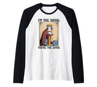 Funny Cat I'm The Royal Tú eres el gato leal amante de los gatos Camiseta Manga Raglan
