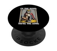 Funny Cat I'm The Royal Tú eres el gato leal amante de los gatos PopSockets PopGrip Adhesivo