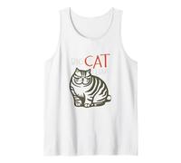Funny Cat Juego de Palabras Big Cat Liar Camiseta sin Mangas