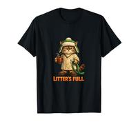 Funny Cat Litter's Full House Pet Lover Humor Lindo Camiseta