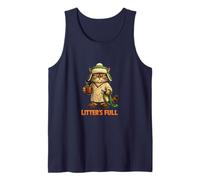 Funny Cat Litter's Full House Pet Lover Humor Lindo Camiseta sin Mangas