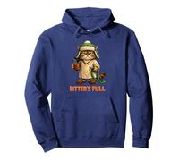 Funny Cat Litter's Full House Pet Lover Humor Lindo Sudadera con Capucha