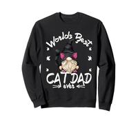 Funny Cat Lover GNOME For Men with Kitty Worlds Best Cat Dad Sudadera