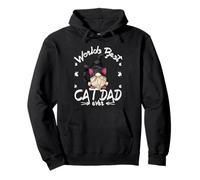 Funny Cat Lover GNOME For Men with Kitty Worlds Best Cat Dad Sudadera con Capucha