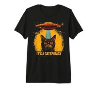 Funny Cat Lover UFO Catspiracy Meme IT IS A CATSPIRACY Camiseta Premium