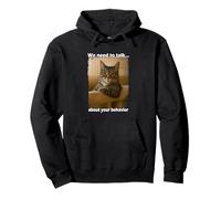 Funny Cat Meme Sarcastic Cat Boss Hilarious Cat Humor Sudadera con Capucha