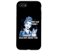 Funny Cat Mom Cat Lovers, mis Gatos y yo hablamos tonterías sobre ti Carcasa para iPhone SE (2020) / 7/8