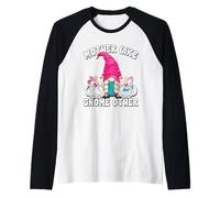 Funny Cat Mom Saying Mothers Day GNOME For Best Cat Grandma Camiseta Manga Raglan