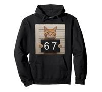 Funny Cat Mugshot Meme 67 Six Seven Sudadera con Capucha