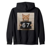 Funny Cat Mugshot Meme 67 Six Seven Sudadera con Capucha