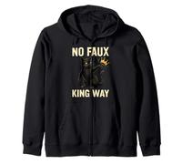 Funny Cat No Faux King Way Sudadera con Capucha