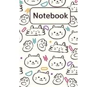 Funny Cat Notebook: Adorable Kawaii Cat Doodle Journal • 120 College Ruled Pages • Cream Paper • 6 x 9 Inches • Perfect Gift for Cat Lovers, Students & Journaling