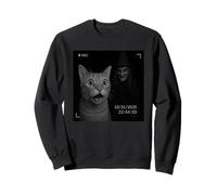 Funny Cat On Security Camera with Witch Halloween Sudadera