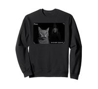 Funny Cat On Security Camera with Witch Halloween Sudadera