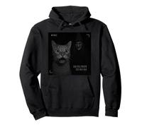 Funny Cat On Security Camera with Witch Halloween Sudadera con Capucha