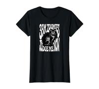 Funny Cat Owner 3AM Zoomies Judge Me Now Retro Camiseta gráfica económica, Mujer, Negro, L