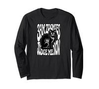 Funny Cat Owner 3AM Zoomies Judge Me Now Retro Manga Larga