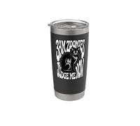Funny Cat Owner 3AM Zoomies Judge Me Now Retro Vaso térmico de acero inoxidable de doble pared
