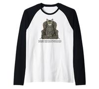 Funny Cat Owner I Serve The Tabby Overlord Camiseta Manga Raglan