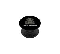 Funny Cat Owner I Serve The Tabby Overlord PopSockets PopGrip Adhesivo