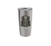 Funny Cat Owner I Serve The Tabby Overlord Vaso térmico de acero inoxidable de doble pared