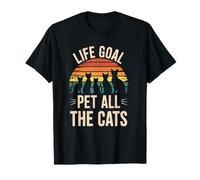 Funny Cat Parent Vet Tech Vetinary Life Goal Pet All Cats Camiseta