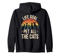 Funny Cat Parent Vet Tech Vetinary Life Goal Pet All Cats Sudadera con Capucha