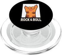 Funny Cat Paw Rock and Roll Music Lover Mamá Papá Niños PopSockets PopGrip para MagSafe