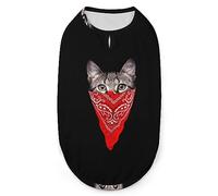 Funny Cat Pets Shirt Chaleco Lindo Perro Tank Top Suave Sin Mangas Camiseta para Cachorro Kitty Gatos 2XL