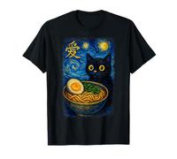 Funny Cat Ramen Graphic Japanese Kawaii Manga Anime Camiseta