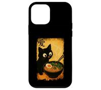 Funny Cat Ramen Graphic Japanese Kawaii Manga Anime Carcasa para iPhone 12 Mini