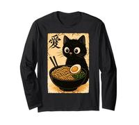 Funny Cat Ramen Graphic Japanese Kawaii Manga Anime Manga Larga