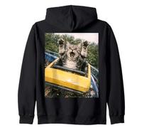 Funny Cat Roller Coaster Silly Meme American Shorthair Sudadera con Capucha